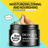 BIOAQUA Double Color Face Mask for Cleansing - BanBang Mud Mask 50g+50g - Buy Online in Pakistan at Cosmia.pk