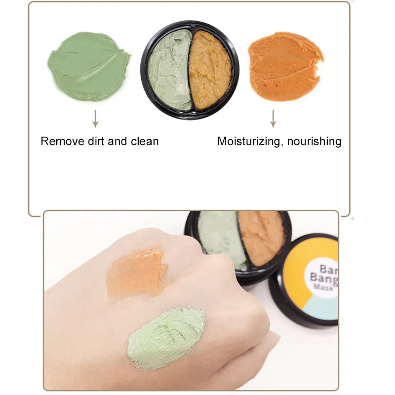 BIOAQUA Double Color Face Mask for Cleansing - BanBang Mud Mask 50g+50g - Buy Online in Pakistan at Cosmia.pk