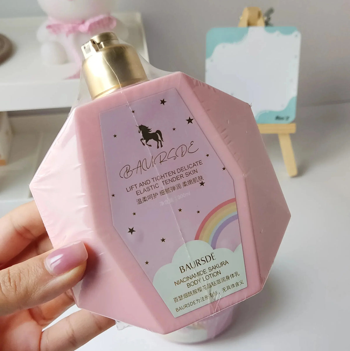Baursde Unicorn Niacinamide Sakura Body Lotion - 300ml - Buy Online in Pakistan at Cosmia.pk