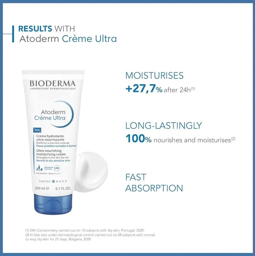 Bioderma Atoderm Creme Ultra 200ml - Buy Online in Pakistan at Cosmia.pk