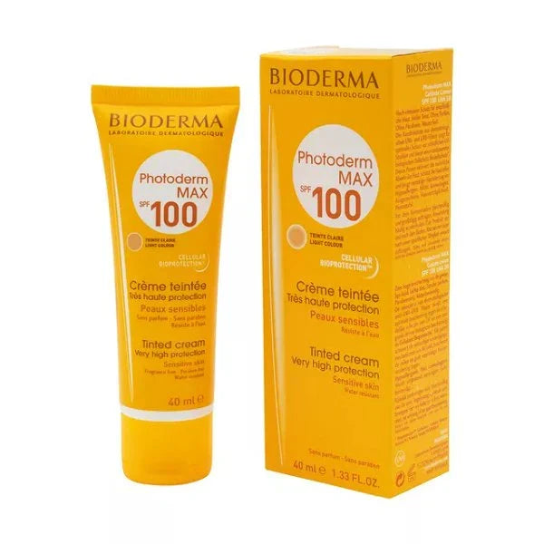 Bioderma Photoderm Max SPF 100 Tinted Suncream For Sensitive Skin - 40ml - Buy Online in Pakistan at Cosmia.pk