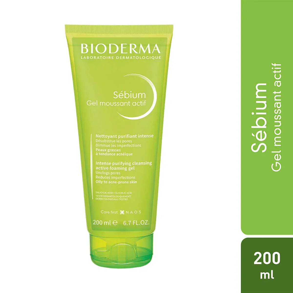 Bioderma Sebium Mousant Actif Gel 200ml - Buy Online in Pakistan at Cosmia.pk