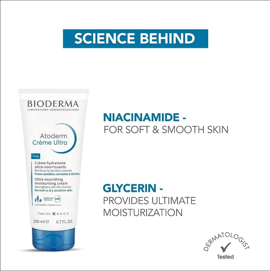Bioderma Atoderm Creme Ultra 200ml - Buy Online in Pakistan at Cosmia.pk