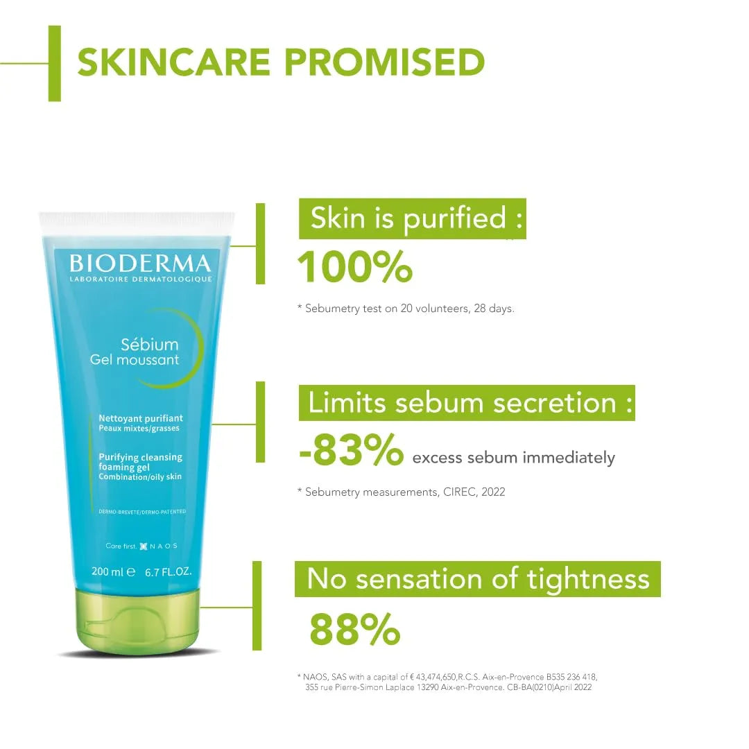 Bioderma Sebium Gel Moussant - Buy Online in Pakistan at Cosmia.pk
