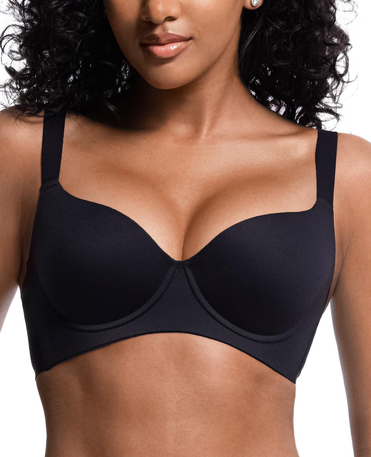 Seamless Padded Comfort Bra - Black - buy online in Pakistan
