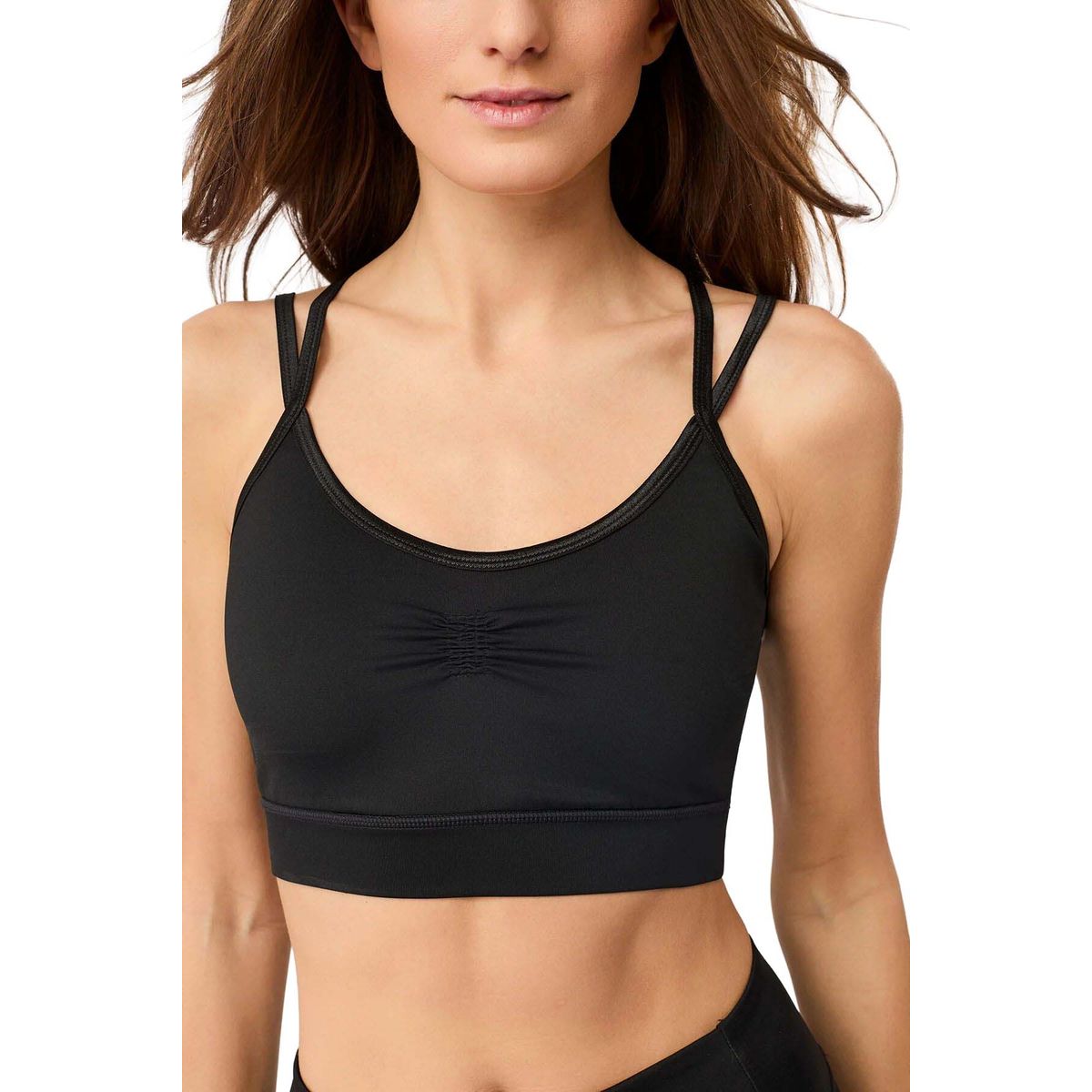 Fashion Logo Straps Bra - Black - buy online in Pakistan