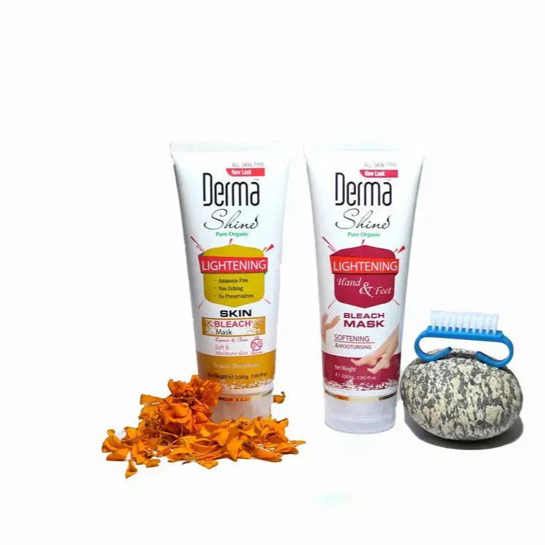 Derma Shine 2-in-1 Bleach Set - 200g - Buy Online in Pakistan at Cosmia.pk