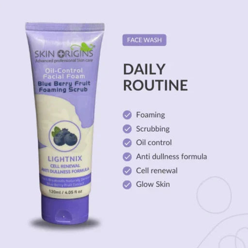 Skin Origins Blueberry Scrubbing Facial Foam – 120ml - Buy Online in Pakistan at Cosmia.pk