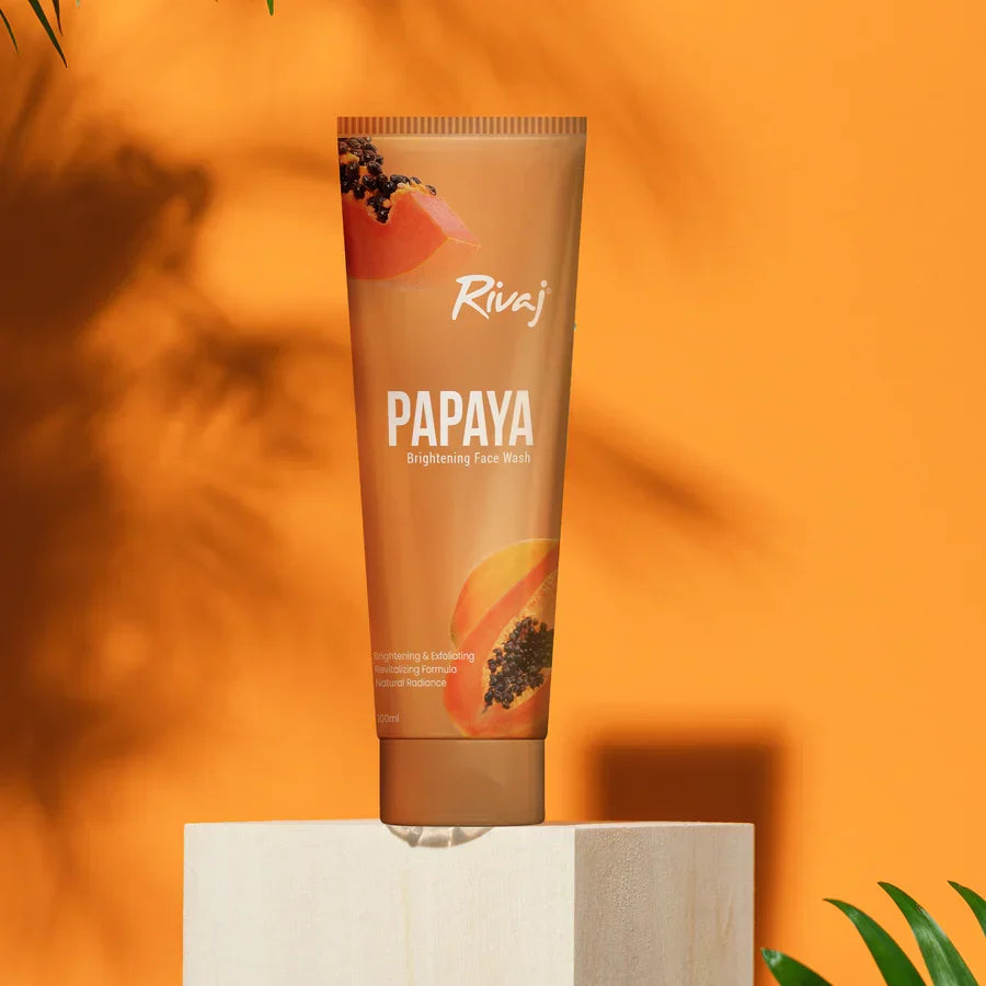 Rivaj Brightening Face Wash - Papaya Extract - Buy Online in Pakistan at Cosmia.pk