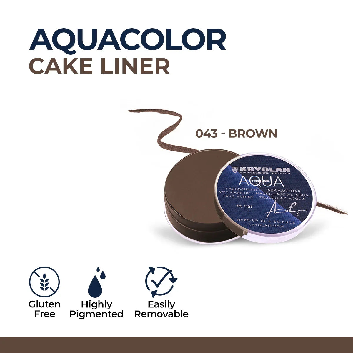 Kryolan - Aquacolor Cake Liner - Buy Online in Pakistan at Cosmia.pk