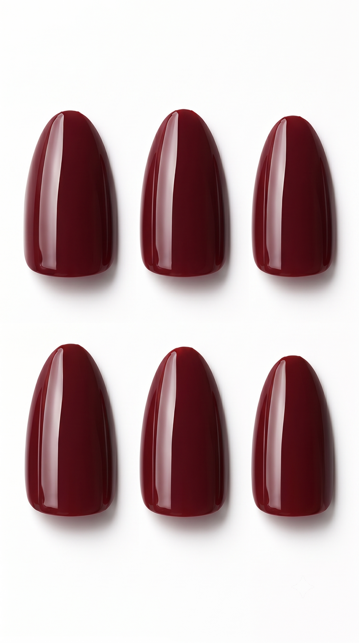 24 Pcs Press-On Nails Premium Quality - Burgundy - buy online in Pakistan