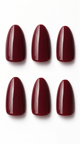 24 Pcs Press-On Nails Premium Quality - Burgundy - buy online in Pakistan