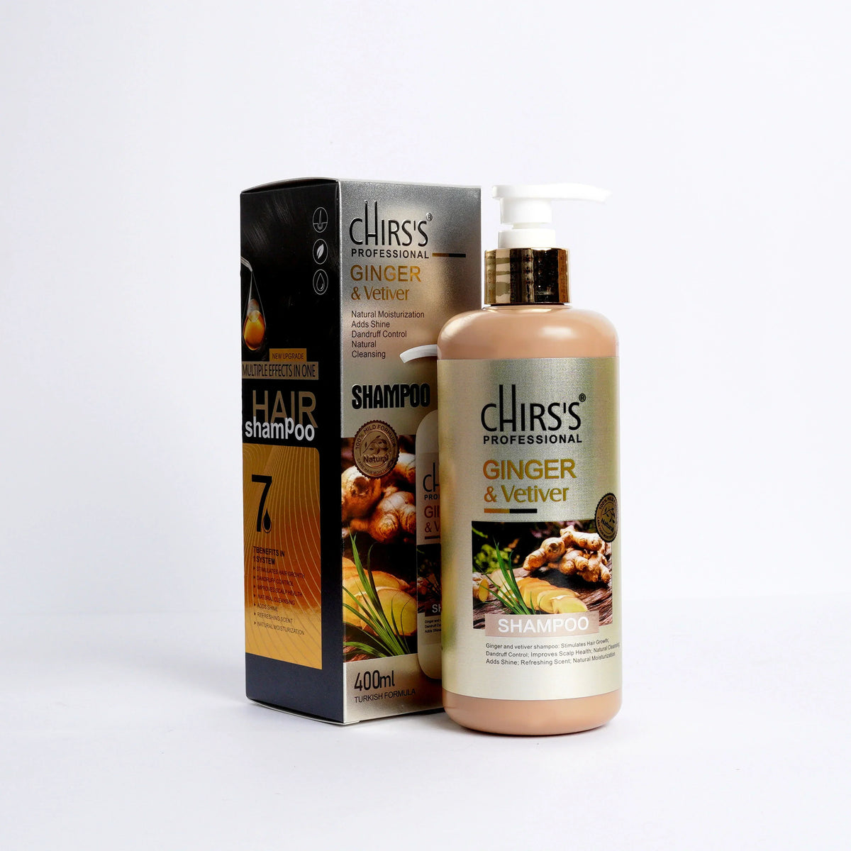 Chirs's Professional Ginger & Vetiver Shampoo 400ml - Buy Online in Pakistan at Cosmia.pk