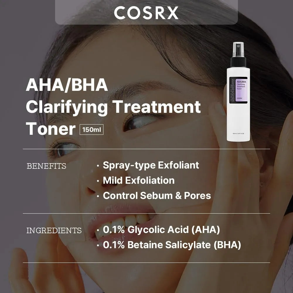 Cosrx AHA BHA Clarifying Treatment Toner - 150ml - Buy Online in Pakistan at Cosmia.pk