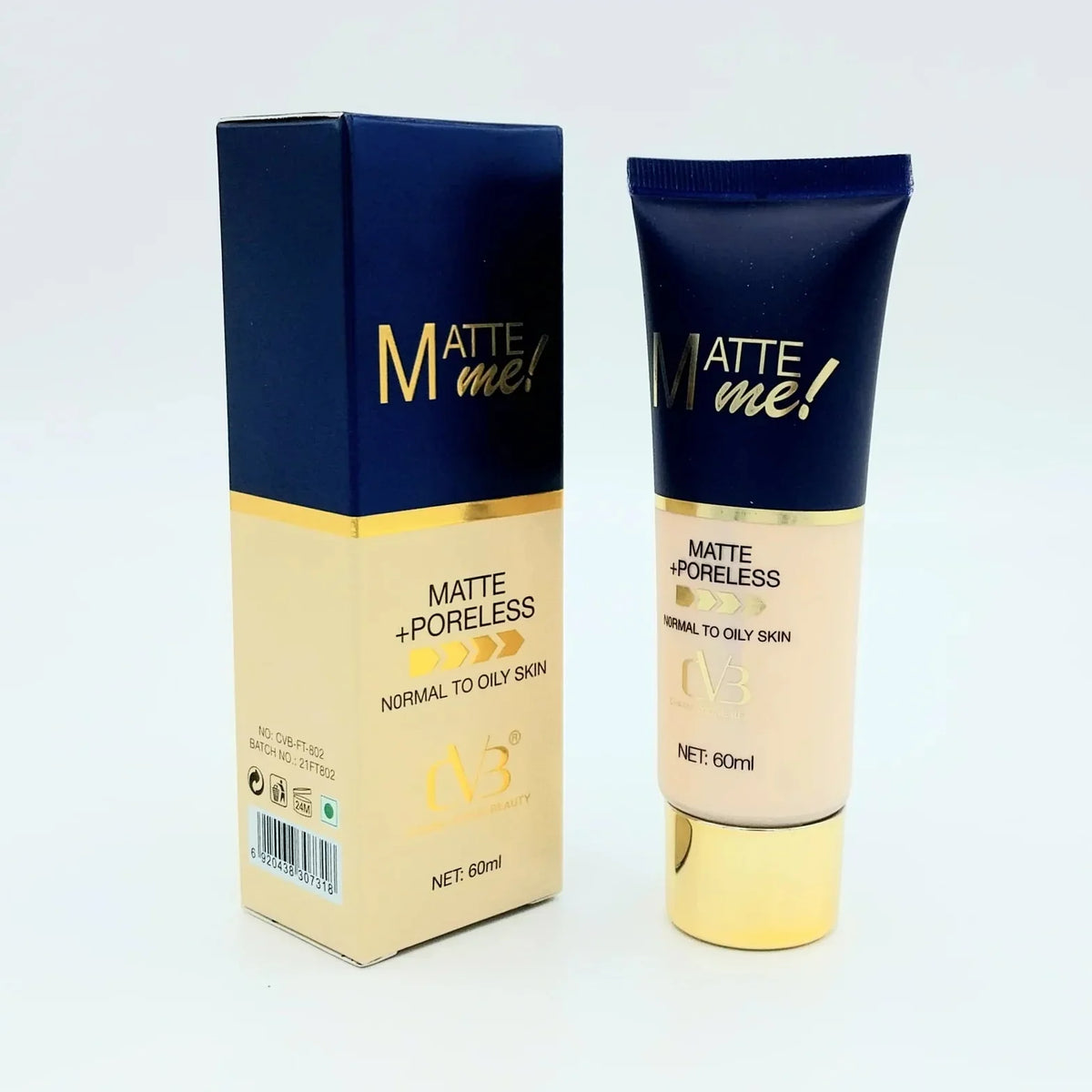 CVB Paris Matte Me +Poreless Foundation - 60ml - Buy Online in Pakistan at Cosmia.pk