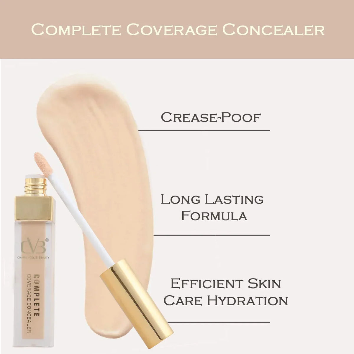 CVB Natural Nude Complete Coverage Liquid Concealer - 6ml - Buy Online in Pakistan at Cosmia.pk