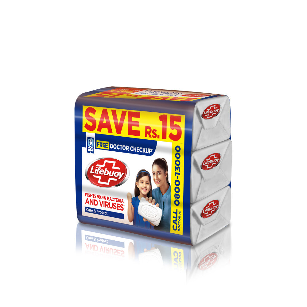 Lifebuoy Care & Protect Soap 3x128g - Buy Online in Pakistan at Cosmia.pk
