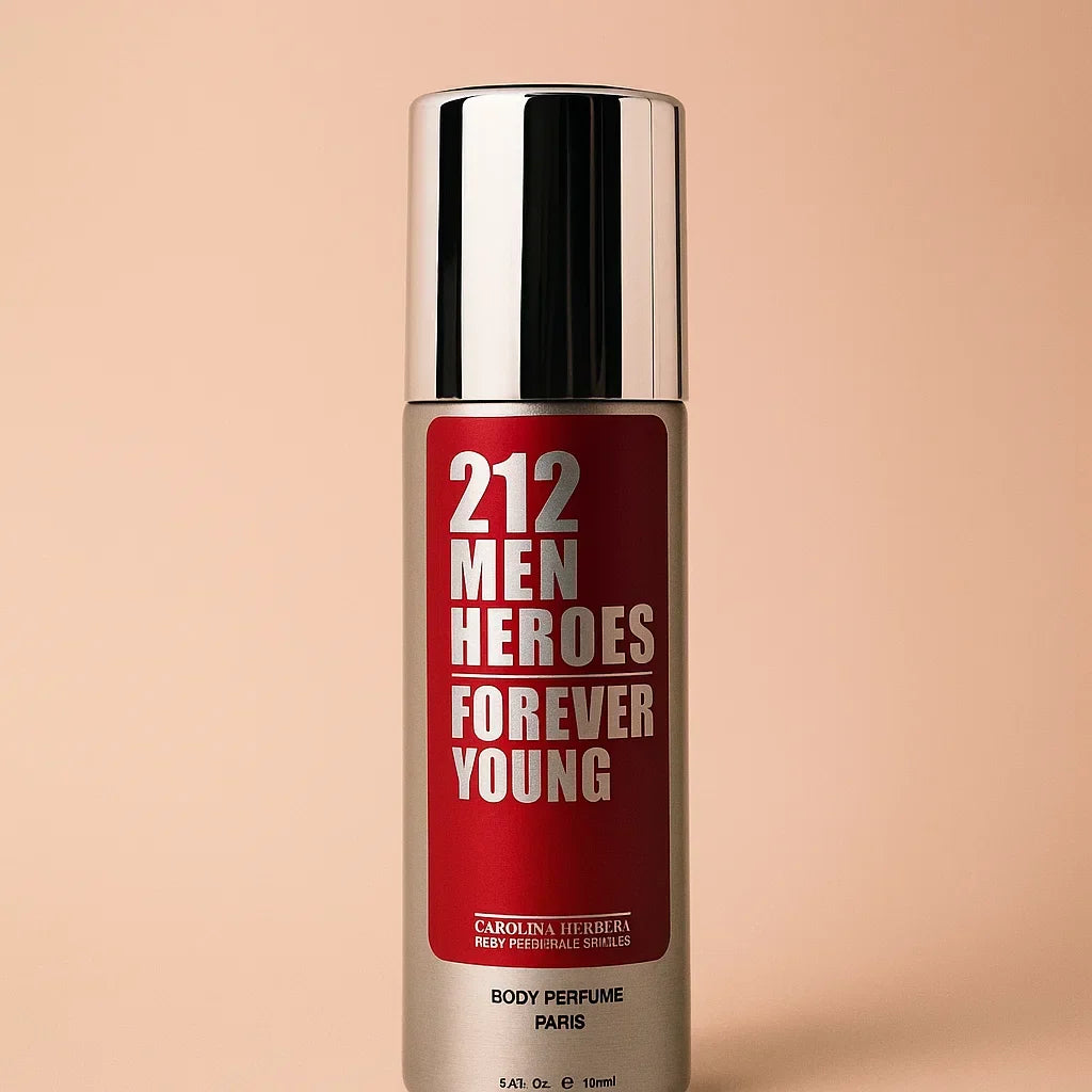 Carolina Herrera 212 Men Heroes Forever Young body spary - 100ml - Buy Online in Pakistan at Cosmia.pk