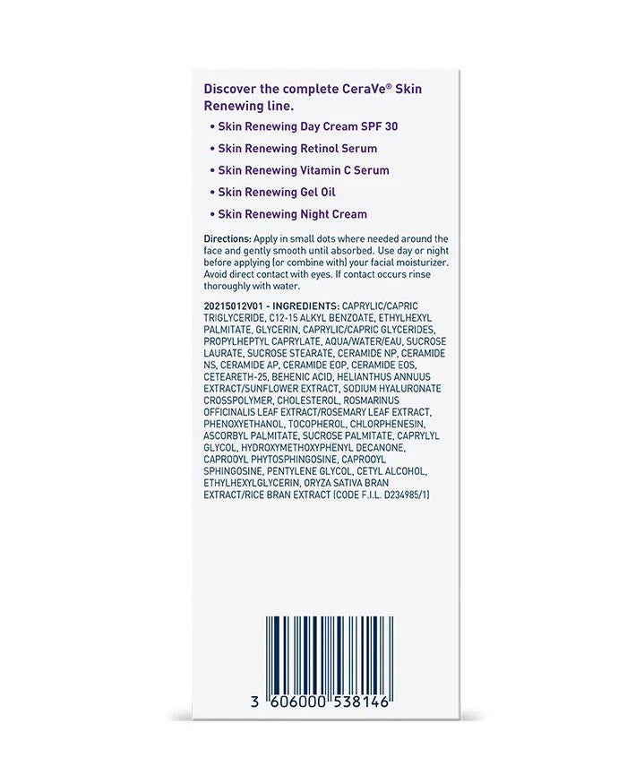 Original Cerave Skin Renewing Gel Oil 29ml - Buy Online in Pakistan at Cosmia.pk