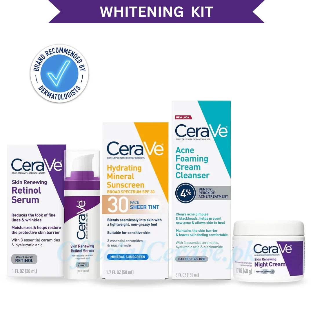 CeraVe The Whitening & Brightening 4 in 1 Facial Kit - Buy Online in Pakistan at Cosmia.pk