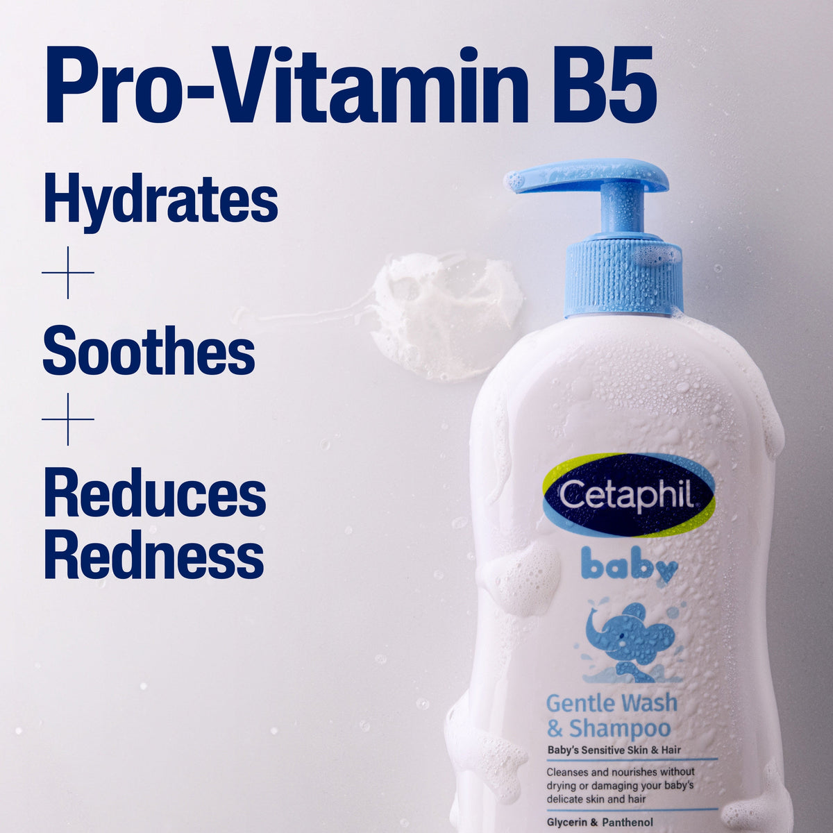 Cetaphil Baby Gentle Wash & Shampoo 400ml benefits — hypoallergenic, dermatologist tested
