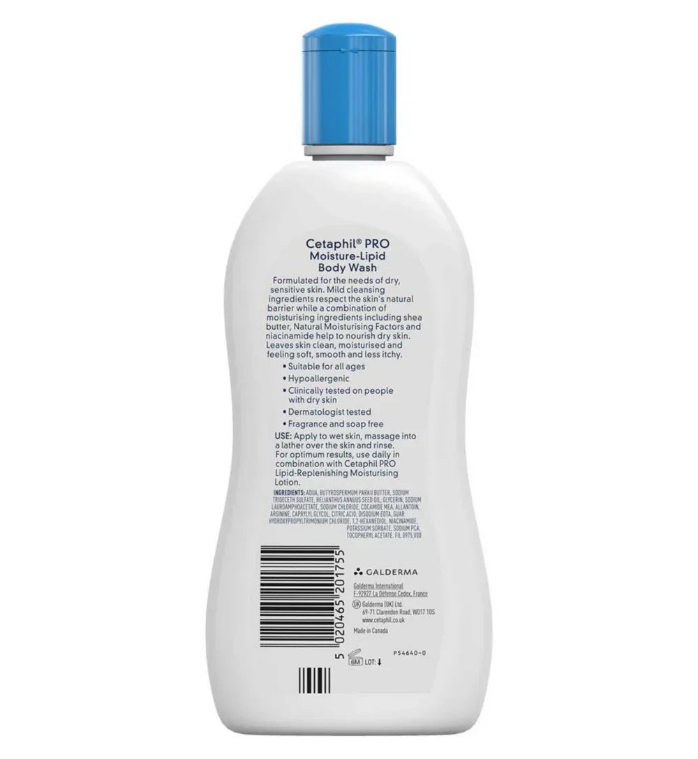 Cetaphil Pro Itch Prone Skin Body Wash 295ml - Buy Online in Pakistan at Cosmia.pk