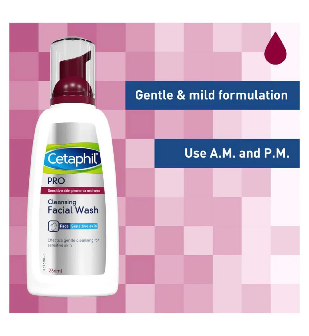 Cetaphil Pro Redness Prone Skin Cleansing Facial Wash 236ml - Buy Online in Pakistan at Cosmia.pk