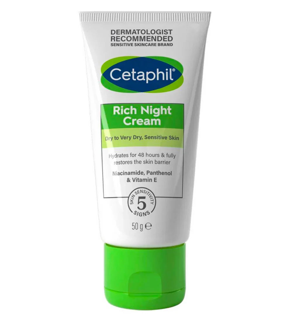 Original Cetaphil Rich Night Cream 50g - Buy Online in Pakistan at Cosmia.pk