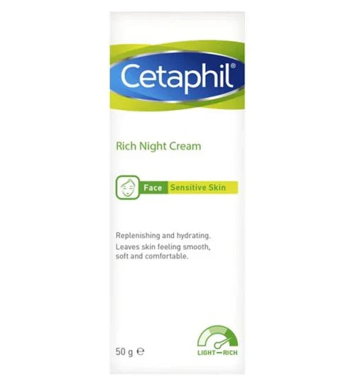 Original Cetaphil Rich Night Cream 50g - Buy Online in Pakistan at Cosmia.pk