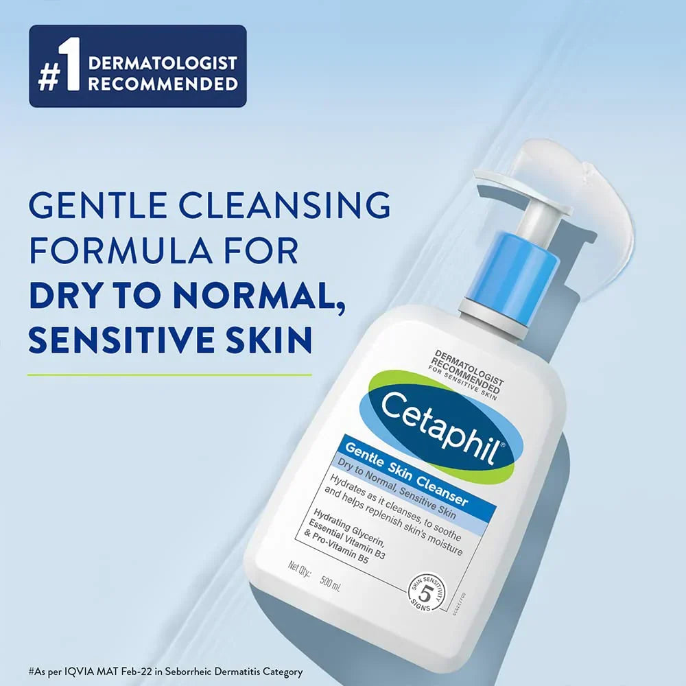 Cetaphil Gentle Cleanser – All Skin Types – 500ml - Buy Online in Pakistan at Cosmia.pk
