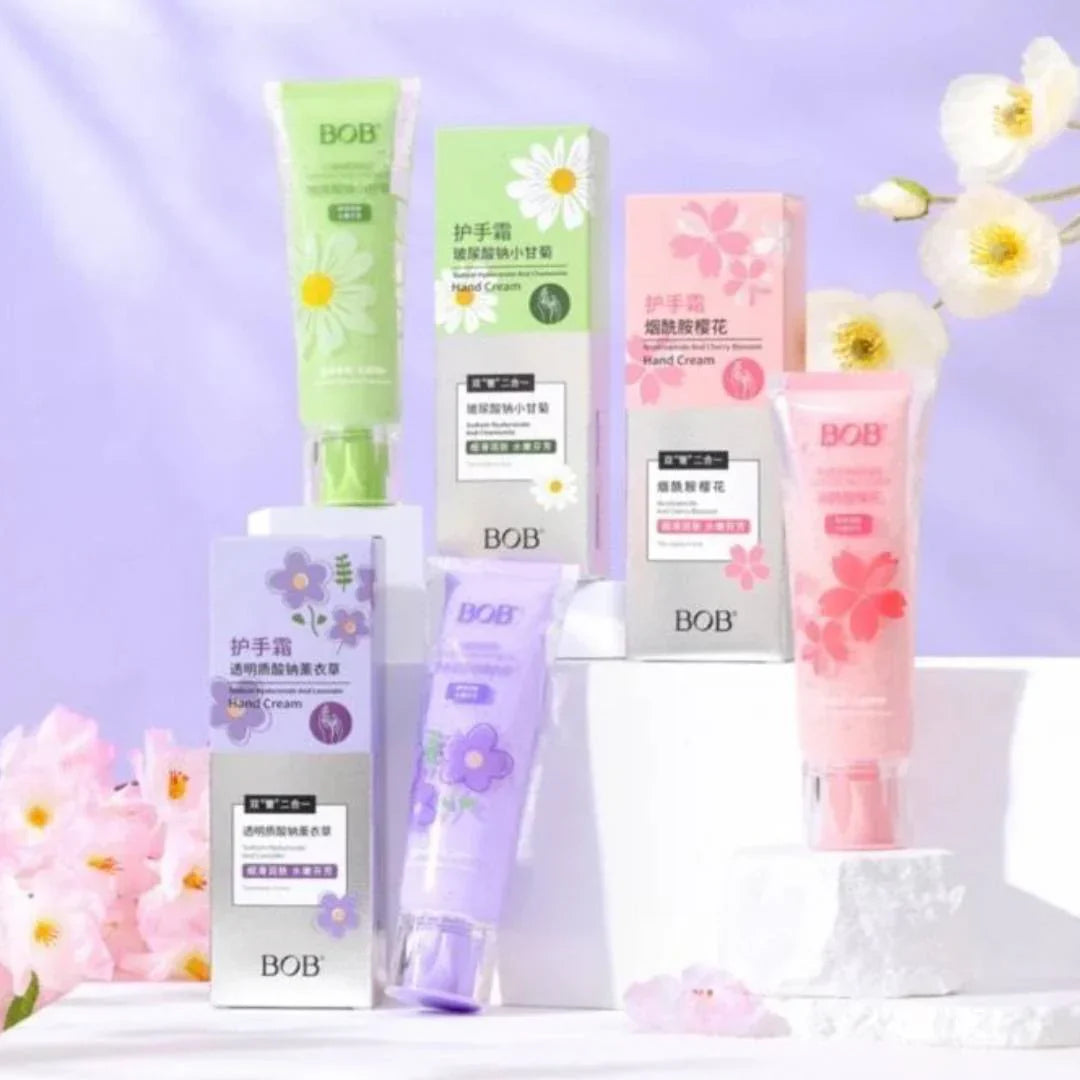 BOB Cherry Blosoom Sodium Hydrate Whitening And Moisturizing Hand Cream - Buy Online in Pakistan at Cosmia.pk