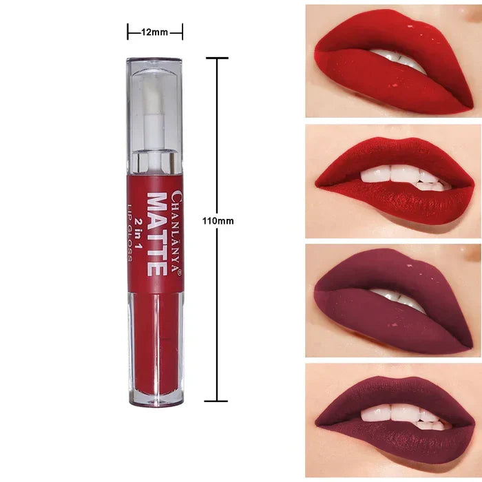 Chanlanya Pack of 2 .Matte 2 in1 Lip Gloss - Buy Online in Pakistan at Cosmia.pk
