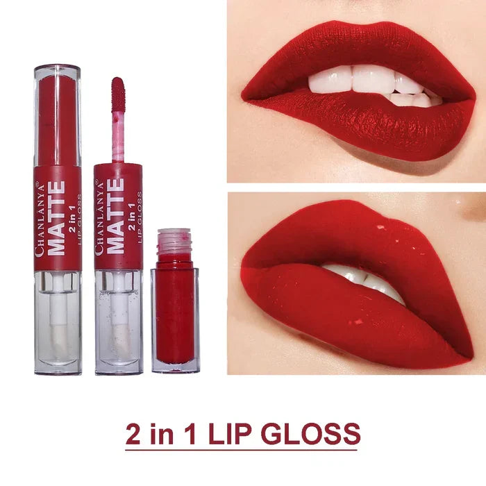 Chanlanya Pack of 2 .Matte 2 in1 Lip Gloss - Buy Online in Pakistan at Cosmia.pk