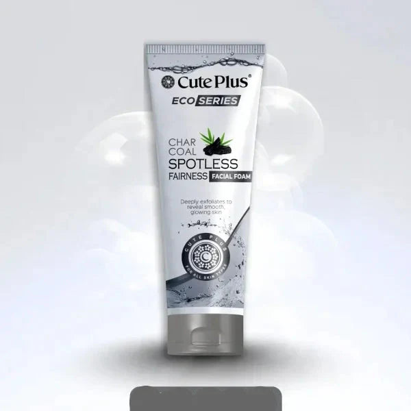 Cute Plus Eco Series Charcoal Facial Foam - 100ml - Buy Online in Pakistan at Cosmia.pk