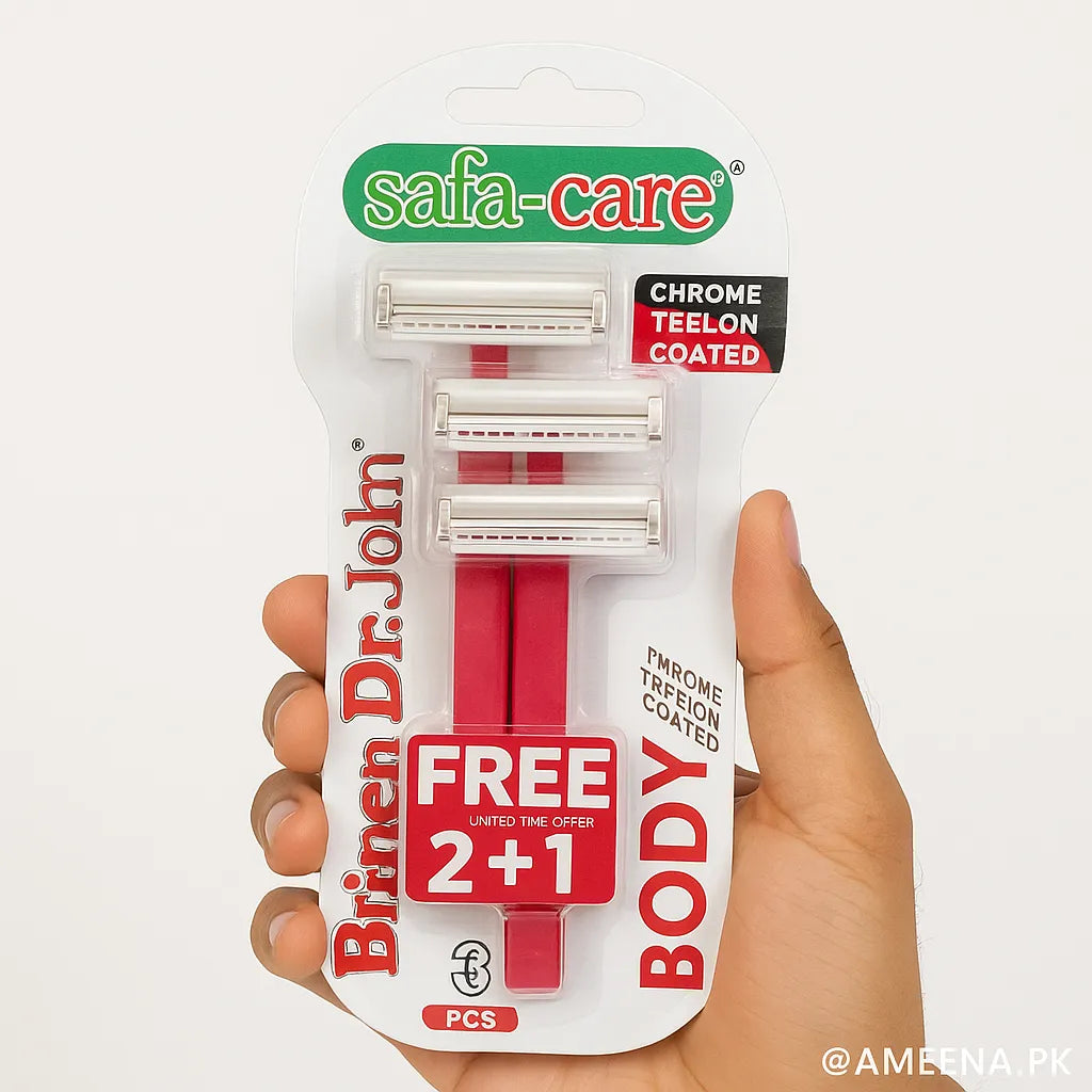 Dr. John Safa Care 3-Piece Body Hygiene Razor - Buy Online in Pakistan at Cosmia.pk