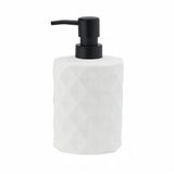 White Diamond Pattern Liquid Soap Dispenser - 700ml - Buy Online in Pakistan at Cosmia.pk