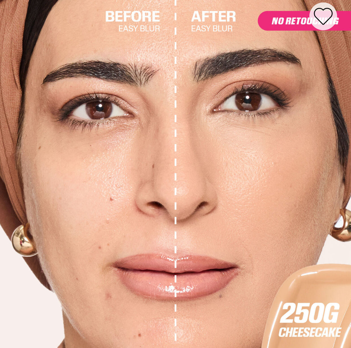 Huda Beauty Easy Blur Natural Airbrush Foundation 30ml - 250G Cheesecake - buy online in Pakistan