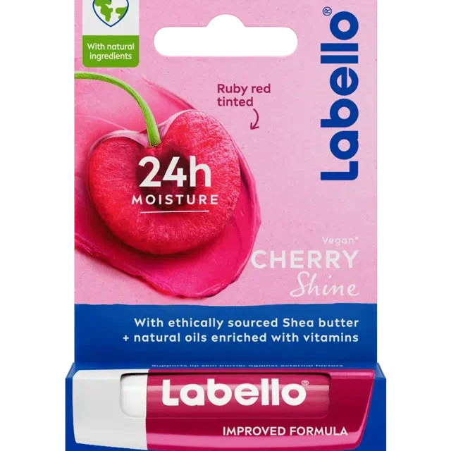 Labello Cherry Shine Lip Balm – 4.8g - Buy Online in Pakistan at Cosmia.pk
