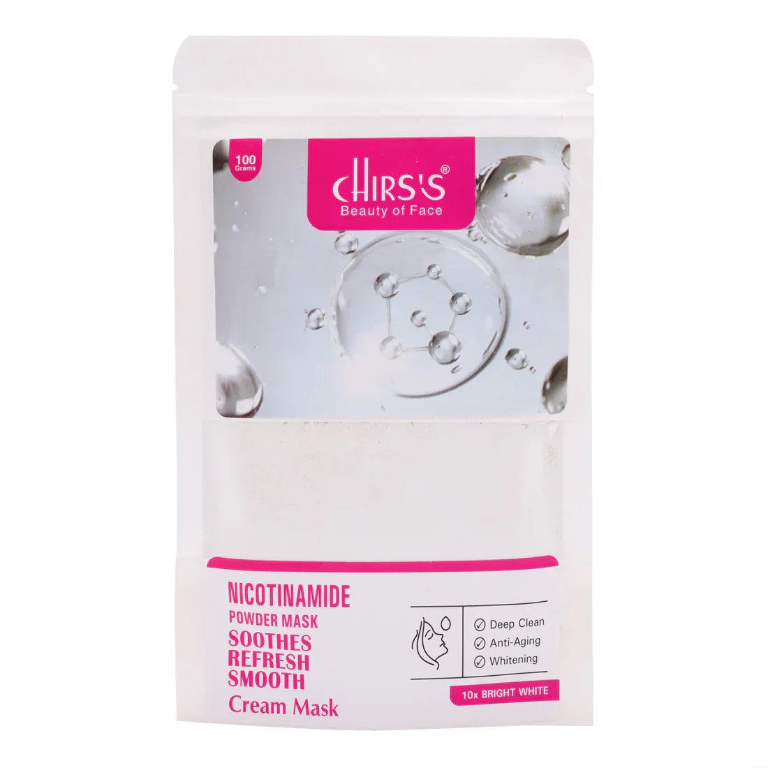 Chirs Nicotinamide Powder Mask - 100g - Buy Online in Pakistan at Cosmia.pk