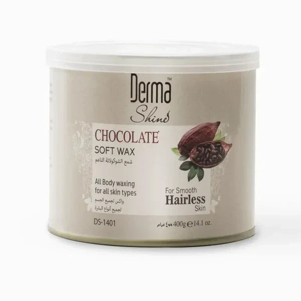 Derma Shine Chocolate Soft Wax - 400g - Buy Online in Pakistan at Cosmia.pk