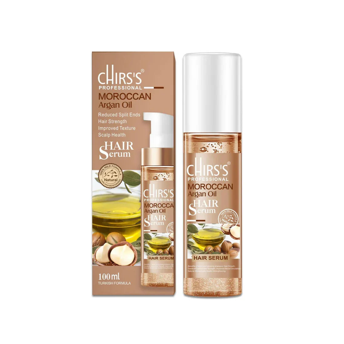 Chris's Professional Moroccan Argan Oil Hair Serum - 100ml - Buy Online in Pakistan at Cosmia.pk