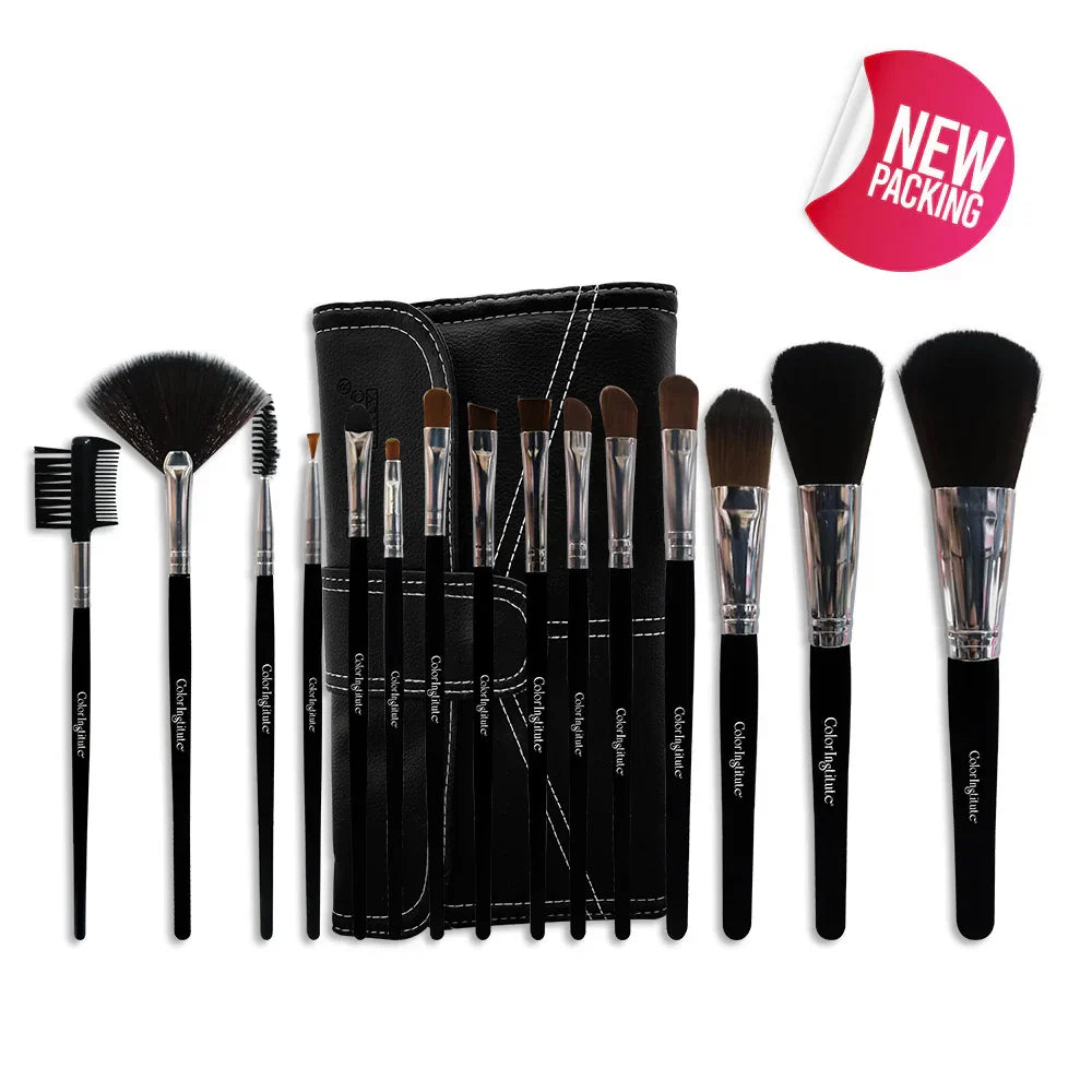 Color Institute 15 Piece  Brush set With pouch. - Buy Online in Pakistan at Cosmia.pk