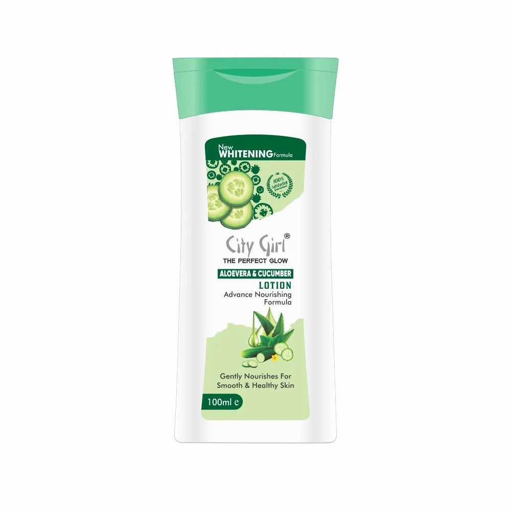 City Girl Aloe Vera & Cucumber Moisturizing Lotion - 100ml - Buy Online in Pakistan at Cosmia.pk