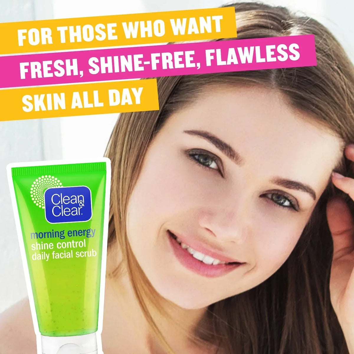Clean & Clear Morning Energy Shine Control Daily Facial Scrub, Oil-Free - 150ml - Buy Online in Pakistan at Cosmia.pk