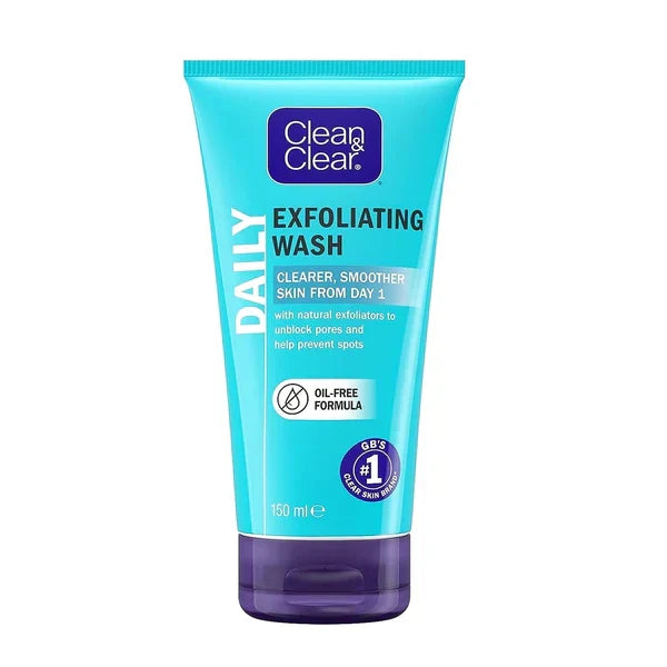 Clean & Clear Exfoliating Daily Oil Free Facewash - 150ml - Buy Online in Pakistan at Cosmia.pk