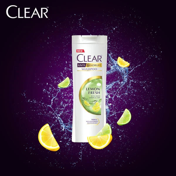 Clear Lemon Fresh Triple Anti-Dandruff Shampoo, 380ml - Buy Online in Pakistan at Cosmia.pk