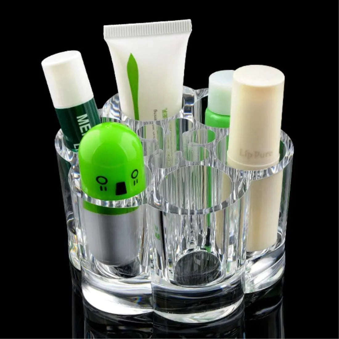 Clear Acrylic Makeup Organizer Lipstick Storage Box Crystal Nail Polish Display Case 6 - Buy Online in Pakistan at Cosmia.pk