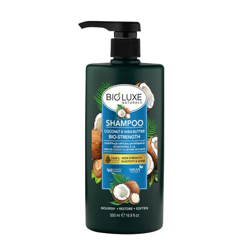 Bioluxe Naturals Coconut & Shea Butter Bio-Strength Shampoo, 500ml - Buy Online in Pakistan at Cosmia.pk