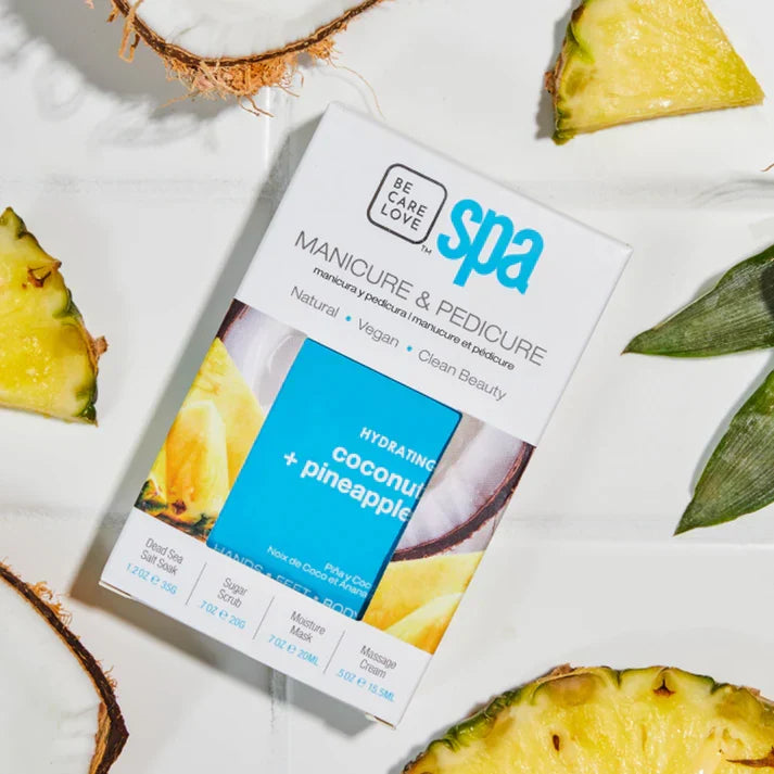 Be Care Love Coconut and Pineapple Hydrating Spa 4 Pcs Set - Buy Online in Pakistan at Cosmia.pk