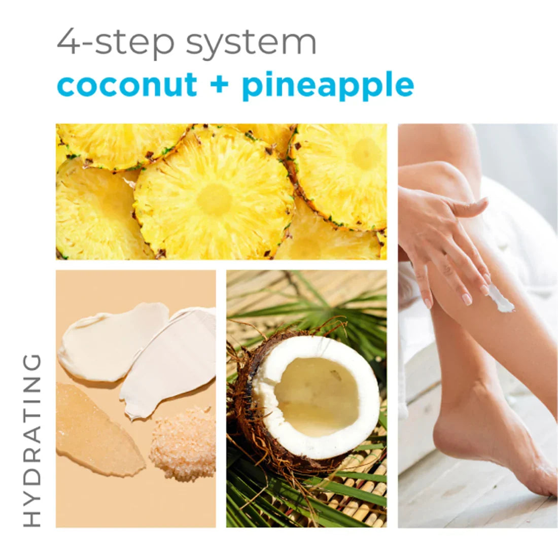 Be Care Love Coconut and Pineapple Hydrating Spa 4 Pcs Set - Buy Online in Pakistan at Cosmia.pk